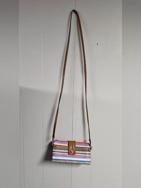 Relic Vicky Colorful Stripes Wallet Crossbody Purse
